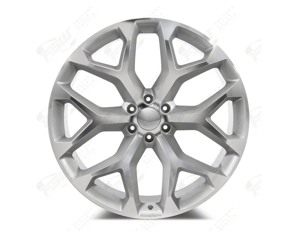 Factory Style Wheels Yukon Snowflake Style Silver Machined Lug Wheel