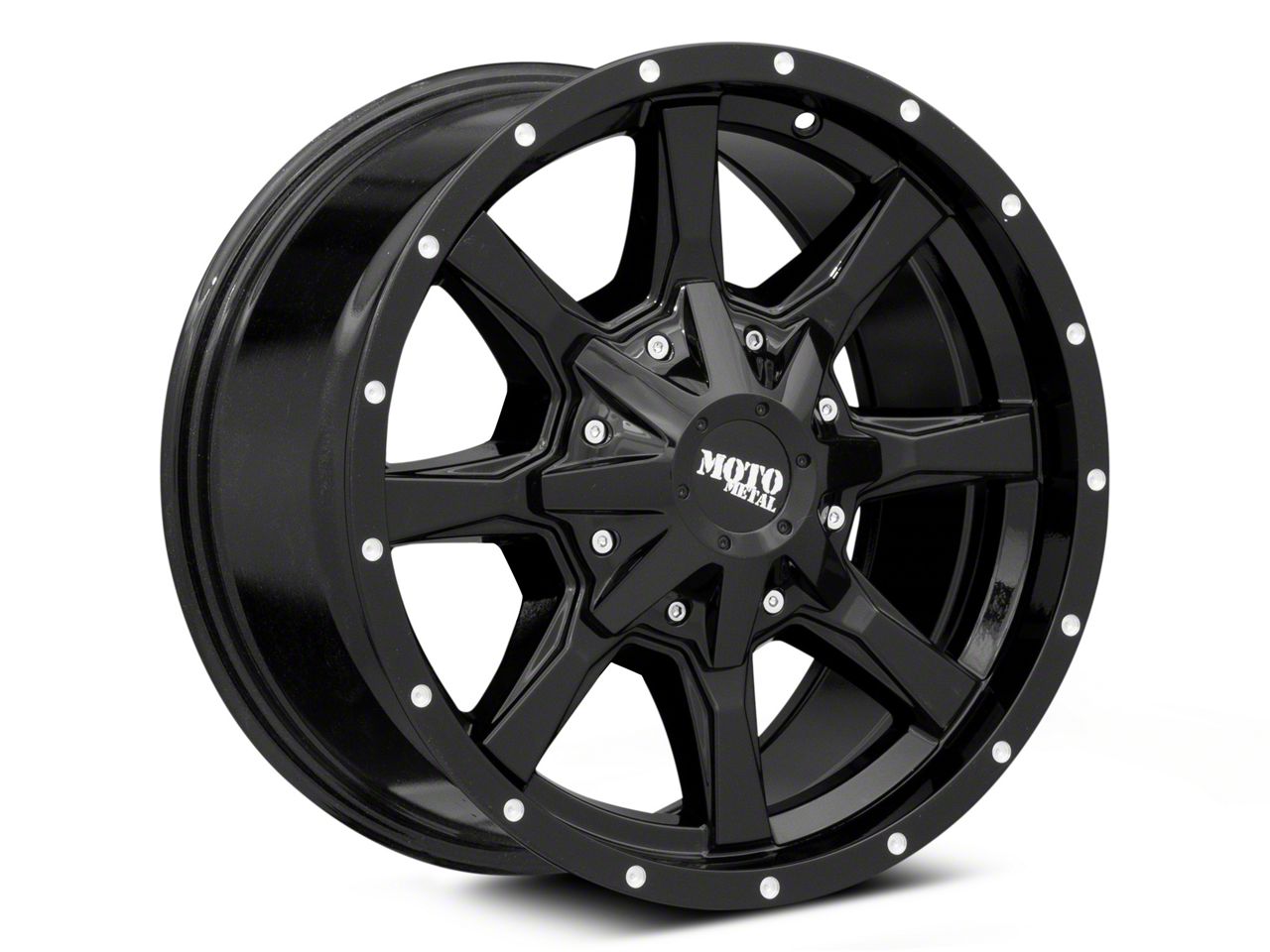 Moto Metal Sierra Mo Gloss Black Milled Lug Wheel X Mm