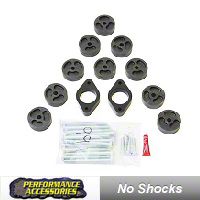 Performance Accessories 1 in. Body Lift Kit (07-13 Wrangler JK) - Performance Accessories 991