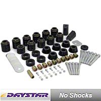 Daystar 1 In. Body Lift Kit for 4WD, Replaces Factory Mounts, Includes Hardware & Radiator Core Supports (87-95 Wrangler YJ) - Daystar KJ04505BK