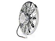 Be Cool 16 In. Electric Pusher Fan for Polished aluminum (Universal Application) - Be Cool 75050