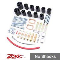 Zone Offroad 3 in. Body Lift Kit (87-95 Wrangler YJ w/ Manual Transmission) - Zone Offroad Products J9320