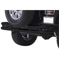Smittybilt 3 in. Double Tube Rear Bumper w/o Hitch, Gloss Black (87-06 Wrangler YJ & TJ) - Smittybilt JB44-R