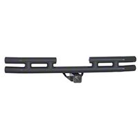 Smittybilt 3 in. Double Tube Rear Bumper w/Hitch (87-06 Wrangler YJ & TJ) - Smittybilt JB44-RHT