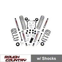 Rough Country 3.25in. Lift Kit w/Shocks (03-06 Wrangler TJ 4 Cyl) - Rough Country PERF643