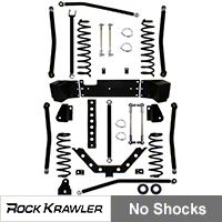 Rock Krawler 3.5 in. X Factor + Long Arm System (07-13 Wrangler JK 4 Door) - Rock Krawler RKJK35XFLA-4