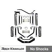 Rock Krawler 3.5in. X-Factor+ Short Arm System (97-02 Wrangler TJ) - Rock Krawler RKTJ35XF+SA