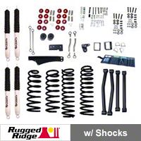 Rugged Ridge 4-5 in. Lift Kit w/Shocks (07-13 Wrangler JK) - Rugged Ridge 18415.6