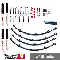 Rugged Ridge 4 In. Lift Kit w/ Shocks (87-95 Wrangler YJ) - Rugged Ridge 18415.25