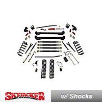 SkyJacker 4 in. Rock Ready Long Arm Lift Kit (97-06 Wrangler TJ) - SkyJacker TJ40RRK-DX