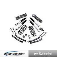 ProComp Suspension 4 in. Stage I Lift Kit (03-06 Wrangler TJ Rubicon w/Soft Top) - Pro Comp Suspension K3078BMX