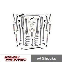 Rough Country 4in. X-Series Long Arm Lift Kit (97-06 Wrangler TJ) - Rough Country PERF663