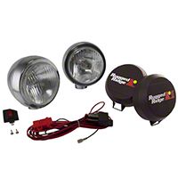 Rugged Ridge 2 HID Offroad Fog Lights, Stainless Steel, 5 in. Round (Universal Application) - Rugged Ridge 15206.52