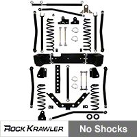 Rock Krawler 5.5 In. Triple Threat Long Arm, System (07-13 Wrangler JK 4 Door) - Rock Krawler RKJK55TTLA-4