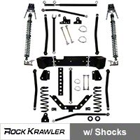 Rock Krawler 5.5 In. X Factor Plus Coil Over Long Arm, System (07 Wrangler JK 2 Door) - Rock Krawler RKJKCOMP55-2