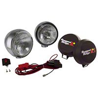 Rugged Ridge 2 HID Offroad Fog Lights, Stainless Steel, 6 in. Round (Universal Application) - Rugged Ridge 15206.51