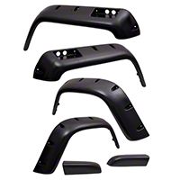 Rugged Ridge All Terrain 6 Piece Fender Flare Kit (87-95 Wrangler YJ) - Rugged Ridge 11632.1