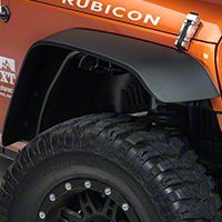 Rugged Ridge A/T Flat Fender Flare Kit, 4 Piece (07-13 Wrangler JK) - Rugged Ridge 11620.1