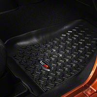 Rugged Ridge All Terrain Floor Liner Kit -1st & 2nd Row, Black (07-13 Wrangler JK 2 Door) - Rugged Ridge 12987.02