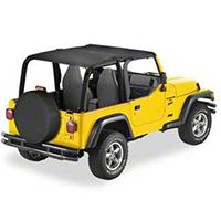 Bestop Safari Bikini Top, Black Diamond (03-06 Wrangler TJ) - Bestop 52532-35