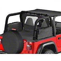 Bestop Saddle Bag, Black Denim (97-06 Wrangler TJ) - Bestop 54108-15