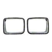 Omix-Ada Bezel Headlight - Pair, Chrome (87-95 Wrangler YJ) - Omix-ADA 12419.05