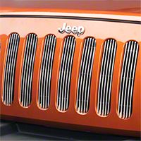 Smittybilt Billet Aluminum Grille Inserts (07-13 Wrangler JK) - Smittybilt 878132