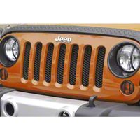 Rugged Ridge Billet Grille Insert Screen, Gloss Black (07-13 Wrangler JK) - Rugged Ridge 11401.31