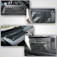 Rugged Ridge Black 5 Piece Interior Mesh Storage Net Kit (97-06 Wrangler TJ) - Rugged Ridge 12495.11
