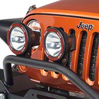 Rugged Ridge HID Offroad Fog Light, Black, 5 in. Round w/Composite Housing (Universal Application) - Rugged Ridge 15205.04
