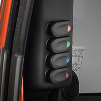 Rugged Ridge Black A Pillar Switch Pod Kit LH (07-10 Wrangler JK) - Rugged Ridge 17235.86