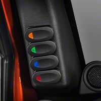 Rugged Ridge Black A Pillar Switch Pod Kit LH (11-13 Wrangler JK) - Rugged Ridge 17235.96