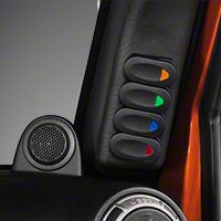 Rugged Ridge A Pillar Switch Pod Kit RH, Black (11-13 Wrangler JK) - Rugged Ridge 17235.97