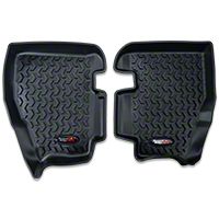 Rugged Ridge Rear Floor Liner - Rear Pair, Black (97-06 Wrangler TJ) - Rugged Ridge 12950.1