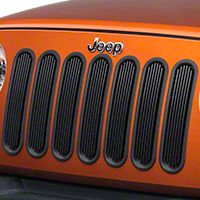 Rugged Ridge Black Billet Aluminum Grille Inserts (07-13 Wrangler JK) - Rugged Ridge 11401.3