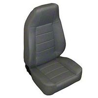 Smittybilt Standard Front Bucket Seat, Black Denim (87-13 Wrangler YJ, TJ & JK) - Smittybilt 44915