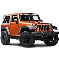 Rugged Ridge Black Euro Guard Light Kit w/Fog Light Guards, 19 Piece (07-13 Wrangler JK) - Rugged Ridge 12496.05
