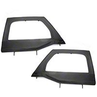 Rugged Ridge Black Front Upper Soft Doors - Pair (07-13 Wrangler JK) - Rugged Ridge 13711.15