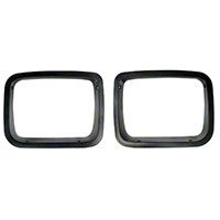 Rugged Ridge Black Head Light Bezel Pair (87-95 Wrangler YJ) - Rugged Ridge 12419.24