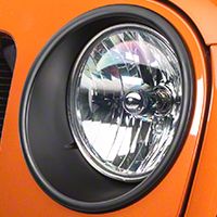Rugged Ridge Black Headlight Trim (07-13 Wrangler JK) - Rugged Ridge 12419.25