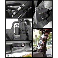 Rugged Ridge Black Interior Storage Kit, 5 Piece (07-10 Wrangler JK) - Rugged Ridge 12496.15