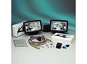 KC Hilites 2 Series 57 Lights, 100W, Long Range, Black/Chrome, 5x7 in. (Universal Application) - KC Hilites 740