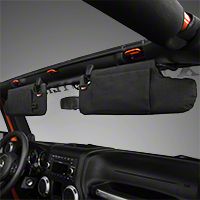 Rugged Ridge Black Sun Visor Organizer - Pair (10-13 Wrangler JK) - Rugged Ridge 13305.08