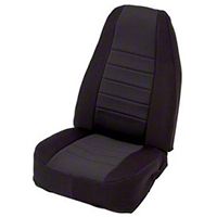 Smittybilt Custom Fit Neoprene Front Seat Covers, Black (87-90 Wrangler YJ) - Smittybilt 47401
