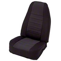 Smittybilt Custom Fit Neoprene Front Seat Covers, Black (91-95 Wrangler YJ) - Smittybilt 47201
