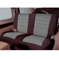 Smittybilt Custom Fit Neoprene Rear Seat Cover, Black/Gray (03-06 Wrangler TJ) - Smittybilt 47622