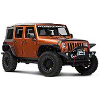 Rugged Ridge Body Armor Guard Kit, 5 Pieces, Black (07-13 Wrangler JK 4 Door) - Rugged Ridge 11651.5