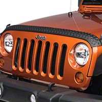 Rugged Ridge Body Armor Hood Stone Guard, Black (07-13 Wrangler JK) - Rugged Ridge 11651.17