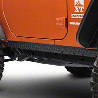 Rugged Ridge Body Armor Rocker Side Panel Kit - Pair, Black (07-13 Wrangler JK 2 Door) - Rugged Ridge 11651.06