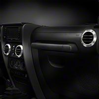 Rugged Ridge Brushed Aluminum AC Vent Bezels (07-10 Wrangler JK) - Omix-ADA 11421.15